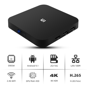 2GB + 16GB S905W soporte 4k favorito caja de TV Android inteligente - Product Image 4