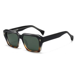 Fashionable Men's Recycled Plastic <b>Sunglasses</b> with Gold Plated Metal Paint - Product Image 1