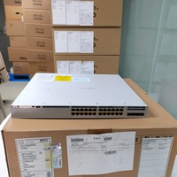 Switch Jaringan Gigabit Terkelola Seri 9300 C9300-24T-E dengan 24 Port Fungsi POE VLAN 10/100/1000Mbps Tersedia