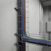 Plateau en treillis métallique ventilé modulaire et portable en acier inoxydable 304, certifié CE, installation rapide, capacité de 75 câbles