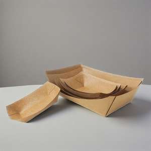 Plateau en papier jetable personnalisé pour frites, chips, hamburgers, à emporter - Product Image 2