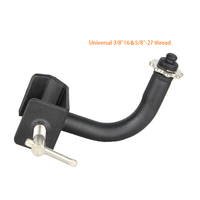 Support de microphone et de téléphone en métal durable CNBear K-601-2B avec tube de 30 mm de diamètre, accessoires universels pour microphone