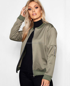 Veste bomber pour femme, coupe-vent, respirante, doublure en fourrure, fermeture éclair, style motard - Product Image 4
