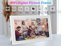 Cadre photo numérique 15.6 "Écran tactile IPS 1920x1080HD intégré 32 Go de stockage Cadre photo numérique FRAMEO