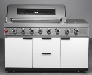 Parrilla de <span class=keywords><strong>Gas</strong></span> Moderna para Barbacoa con 8 Quemadores y Dispositivos de Seguridad, Certificación CE, para <span class=keywords><strong>Cocina</strong></span> al Aire Libre - Product Image 1