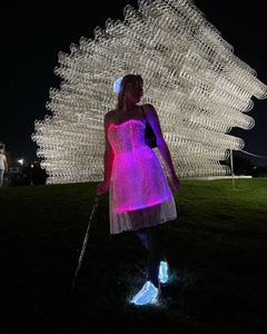 <span class=keywords><strong>Robe</strong></span> de soirée lumineuse à fibres optiques LED pour fête de <span class=keywords><strong>cocktail</strong></span>, carnaval, soirée, <span class=keywords><strong>robe</strong></span> de danse lumineuse - Product Image 6