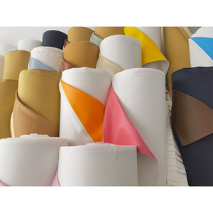 Pu Synthetic Leather 0.7mm Embossed <b>Brushed</b> <b>Sueded</b> Nonwoven Backing For Furniture Upholstery - Product Image 1