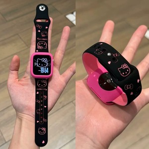 Forwelleny nuevo patrón de gatito de amor en relieve <span class=keywords><strong>correa</strong></span> de silicona bonita pulsera para <span class=keywords><strong>Apple</strong></span> Series 11 10 9 <span class=keywords><strong>SE</strong></span> Ultra 2 Accesorios - Product Image 2
