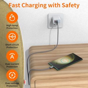 Dajiang OEM tùy chỉnh 3A nhanh USB A để USB C cáp PVC áo khoác với braid che chắn USB Loại C sạc truyền dữ liệu cho điện thoại - Product Image 3