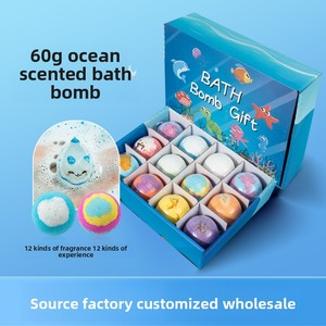 Ocean Toy - <span class=keywords><strong>Bolas</strong></span> <span class=keywords><strong>de</strong></span> <span class=keywords><strong>Sal</strong></span> para <span class=keywords><strong>Baño</strong></span>, 60 g * 12 Unidades, para el <span class=keywords><strong>Baño</strong></span> <span class=keywords><strong>de</strong></span> Niños, Control <span class=keywords><strong>de</strong></span> Grasa y Exfoliante, Caja <span class=keywords><strong>de</strong></span> Regalo - Product Image 4