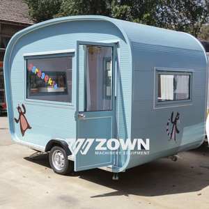 Custom Vintage Style Mobile Food Trailer Cart Ice Cream Deep Fried Snacks Food Cart for Sale - Product Image 3