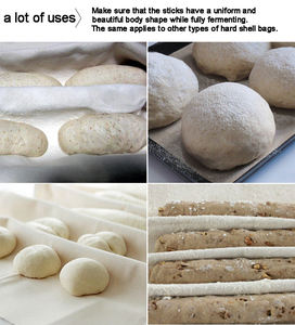 <span class=keywords><strong>Toile</strong></span> de coton naturel Couche de pâte de boulanger Pain fait maison Baguette Couche de cuisson Levain Fermentation Pain Tissu d'épreuvage - Product Image 6