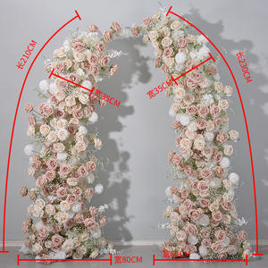 Açık kahverengi yapay gül köşe kemer, teklifler ve kutlamalar için uygun - Product Image 5