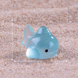 Statue d'animaux en 3D adorable et mignon thème de la mer résine artisanale lumineuse dauphin <span class=keywords><strong>baleine</strong></span> pieuvre Axolotl poisson <span class=keywords><strong>requin</strong></span> pour décoration de bricolage - Product Image 5
