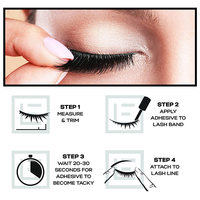 1 Paire de Faux Cils de Haute Qualité, Denses et Doux, Bande Complète, Design 3D, Cils en Éventail Haut de Gamme, Extension de Cils DIY
