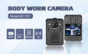 Kamera badan 1512P profesional, perekam portabel WIFI 120G GPS EIS 4G IP68 dengan lensa sudut lebar 5.8 derajat - Product Image 4