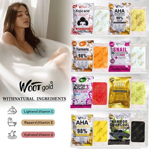 Jabón en Barra Transfronterizo en Bolsa, con Cúrcuma, AHA y Frutas, Arbutina, Iluminador, Hidratante, Limpiador, <span class=keywords><strong>Exfoliante</strong></span>, Purificador de Piel, 80g - Product Image 4