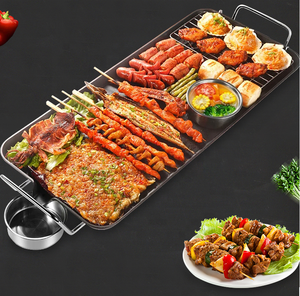 Griglia Elettrica Multifunzionale Antiaderente, Mini Piastra Quadrata per <span class=keywords><strong>Barbecue</strong></span> da Interno con Controllo della Temperatura - Product Image 3