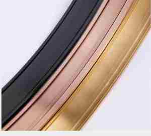 Profils de <span class=keywords><strong>cadre</strong></span> ronds en aluminium brossé noir, vente en gros d'usine, taille personnalisée pour la décoration intérieure, <span class=keywords><strong>cadre</strong></span> photo circulaire artistique - Product Image 6