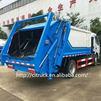 Camion compacteur de déchets Dongfeng 4x2 de 6 m³ avec bras oscillant arrière de 6 tonnes à vendre