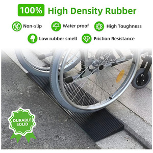 Cao su cửa ngưỡng đoạn đường nối cho xe lăn, 1500 lbs Công suất Heavy Duty cửa bước đoạn đường nối cho di động xe tay ga và điện ghế - Product Image 6