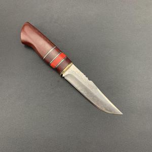 <span class=keywords><strong>Couteau</strong></span> de camping en acier de Damas pour la légitime défense <span class=keywords><strong>avec</strong></span> manche en bois de santal rouge et turquoise, lame fixe, <span class=keywords><strong>couteau</strong></span> de survie en plein air, <span class=keywords><strong>couteau</strong></span> de chasse - Product Image 2