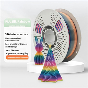 Filament d'imprimante 3D PLA Silk Rainbow 1,75 mm 1 kg, tige en plastique colorée, excellente imprimabilité FDM, bonne résistance, lisse - Product Image 4