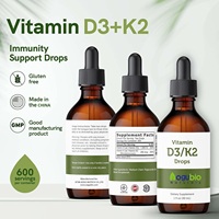 Aogubio fournit de la poudre de vitamine D3 pure OEM/ODM 100000UI, additifs alimentaires, vitamine K2 D3