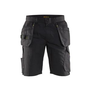 BLAKLADER - 149413309933C62 Pantalones cortos de servicio con bolsillos para uñas Negro/Amarillo-PANTALONES DE TRABAJO EAN 7330509689004 PANTALONES CORTOS DE TRABAJO - Product Image 1