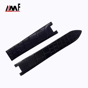 Correa de Reloj de Piel de Cocodrilo con Perlas de Lujo de 18 mm <span class=keywords><strong>para</strong></span> Mujer, Correa de Repuesto Cómoda <span class=keywords><strong>para</strong></span> Pasha con Hebilla Desplegable - Product Image 2