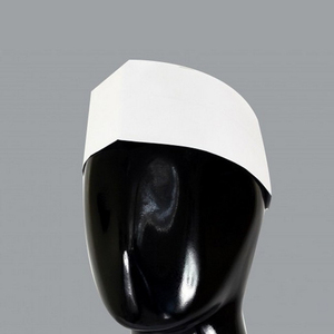 Gorros de Chef Desechables de un Solo Uso, Gorros de Papel con Rayas Blancas para la Industria Alimentaria, para Restaurantes, con Opción de Impresión Personalizada - Product Image 3