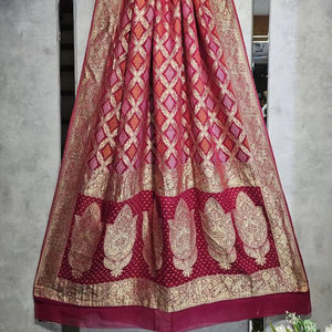 Premium 2.50 Meters Long Pure Georgette Dupatta Elegant Sheen Softness with Intricate <b>Detailing</b> for Indian & Pakistani Clothing - Product Image 1