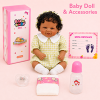 BAkwbwBY Poupée Reborn 18 Pouces Corps en Tissu Rembourré Souple Bébé Réaliste Poupée Câline de Collection Vente en Gros