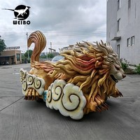 Quad à essence sur mesure à thème animalier, avec coque en silicone motif lion, 4 roues, tout-terrain, pour parc d'aventure, aire de jeux, buggy de plage et désert