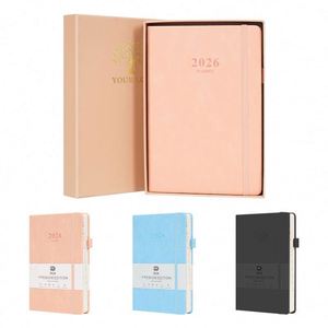 Agenda rigide personnalisé 2025 avec logo et design sur mesure pour une gestion simplifiée des finances - Product Image 3