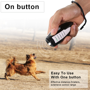 Ultrasonic Dog Repellent Handheld Bark Control Device <b>Battery</b> Powered Plastic Construction Scentless Animal Control Tool - Product Image 2