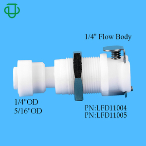 1/4 inch flow body In-Line Quick Disconnect Female Coupling1/4 5/16 OD Plastic <b>Hose</b> Fittings Air Quick Connector Water Fittings - Product Image 2