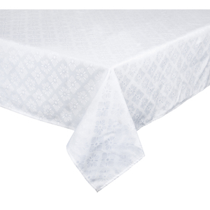 Tovaglia Excelsa in Cotone Jacquard 240x140 Cm Bianca - Product Image 2