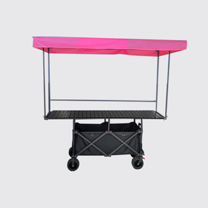 Portable 168*72 Folding <b>Camping</b> Cart Height-Adjustable Food Stall for Outdoor Night Market Utility Campsite - Product Image 1