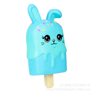 Jouet anti-stress en plastique en forme de lapin de dessin animé, crème glacée, pour enfants de 2 à 4 ans, unisexe - Product Image 1