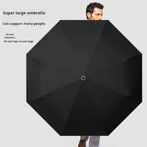 Paraguas Plegable Sunday Moderno Semiautomático con Hebilla de Anillo, 21 Pulgadas, 8 Varillas, 105 cm, Nailon 190T, Doble Uso, Protección contra la Lluvia para Viajes - Product Image 3