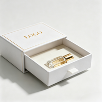 Boîte cadeau pour échantillon de parfum avec logo personnalisé, flacon vide de 10 ml, emballage en papier, boîte d'emballage pour parfum avec sac en papier