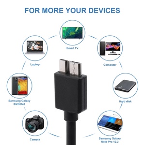 Câble <span class=keywords><strong>USB</strong></span> 3.0 mâle A vers <span class=keywords><strong>Micro</strong></span> B pour disque dur externe, cordon de charge - Product Image 2