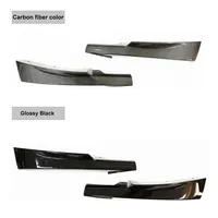 Splitter Diffuser Spoiler Bibir Bumper Depan Bahan ABS Hitam Gloss Body Kit untuk BMW E90 E91 LCI M Sport 2004-2011 Mudah Dipasang