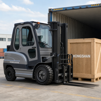 Chariot élévateur électrique industriel à quatre roues de Chine, 2, 3 et 5 tonnes, batterie lithium CE 60V, hauteur de levage élevée 6m, pour entrepôt