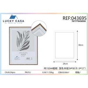 Venta al por mayor 24x30cm elegante marco de madera grabado diseño cuadrado para la decoración del hogar producto de alta demanda - Product Image 1