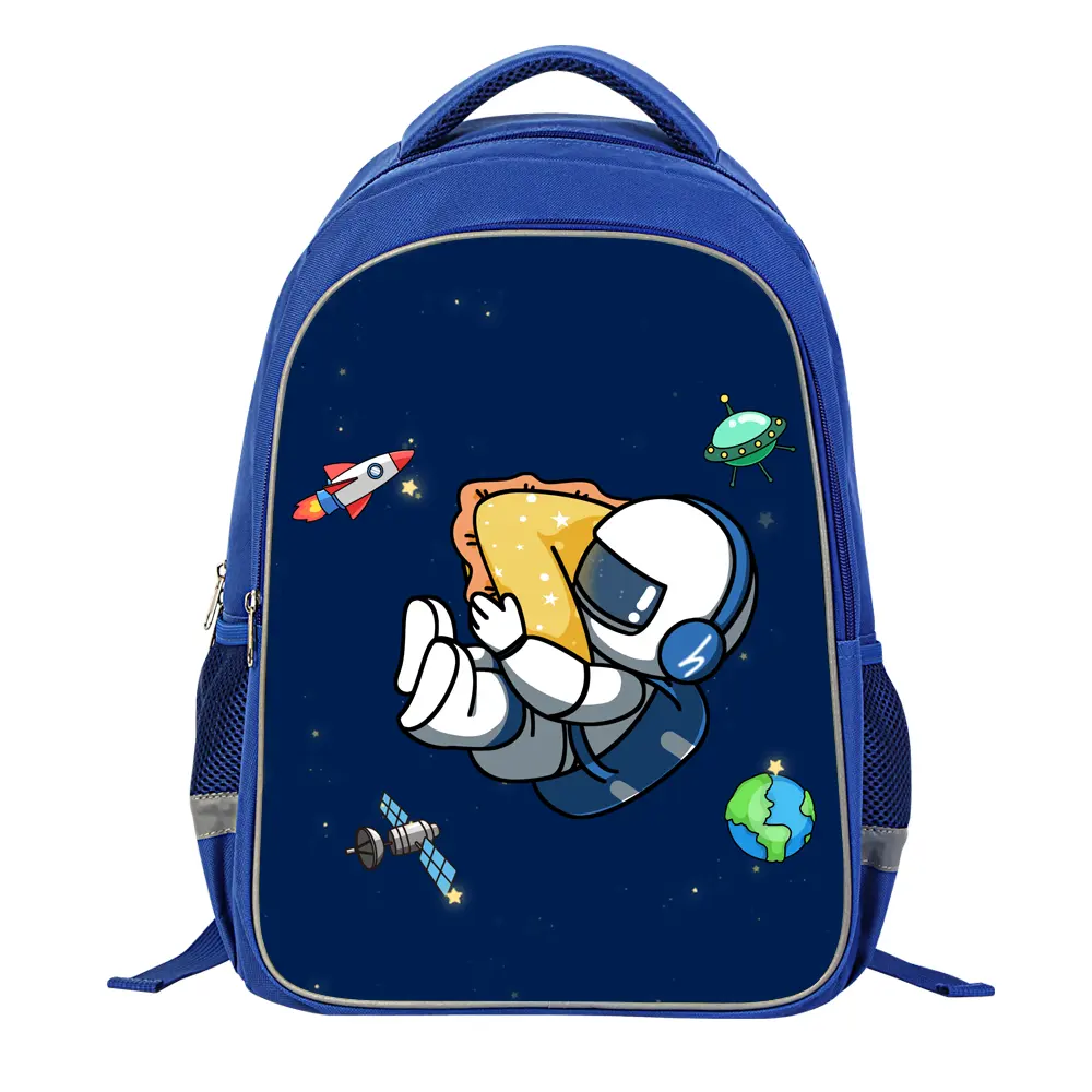 Raumfahrer Astronaut Student Sublimation Cartoon Rucksack Schult asche für High School Boy Girl Cute Bookbag