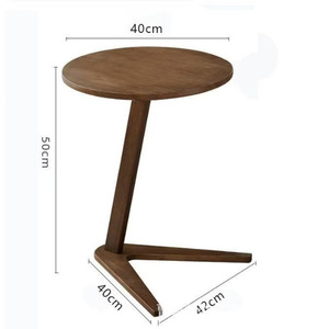 Wooden <b>side</b> <b>table</b>, movable, <b>small</b> <b>round</b> <b>table</b> for home living room, minimalist style, hotel/guesthouse sofa <b>side</b> <b>table</b>, bedside - Product Image 2