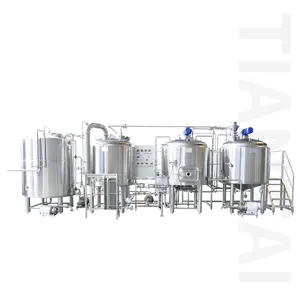 Equipo de cerveza de dos recipientes de vapor Tiantai 10HL UK