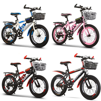 Vélo Enfant 18 20 22 24 Pouces, Cadre en Acier Carbone, Vélo de Montagne pour Filles, Vitesse Variable
